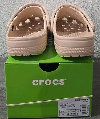 Crocs Classic Clogs Size J6 Slide On Shiitake Tan / Beige 206991