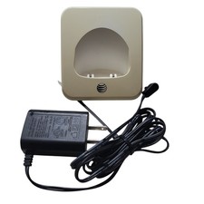 AT T EL52203 White Charger Dock Cradle w/AC Power Supply