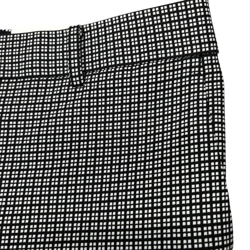 Pantalon habillé femme Ann Taylor 12 noir blanc jambes fines cheville mi-hauteur stretch neuf avec étiquette - Photo 3/13