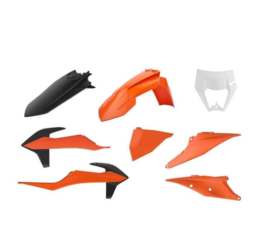Plastique KTM Enduro 2020 Kit Carénage Habillage Éléments de Carrosserie Moto 150 à 500 cc
