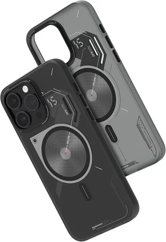 Aulumu iPhone 15 Pro Case A15 TPU Magnetic with MagSafe Hard Shell - Black
