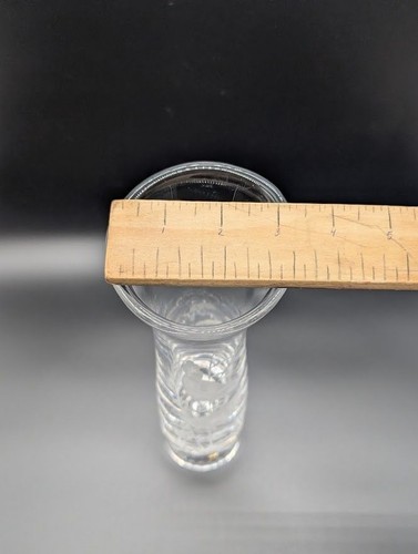 Vintage Vase geätzter Vogel Kristallglas Riquewihr Frankreich LaCristallerie signiert - Bild 9 von 10