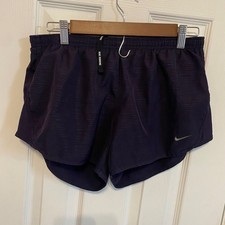 Nike Dri Fit Running Shorts Womens Medium Purple Athletic Gym Workout Shorts