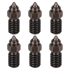 6 Pcs 0.6mm 3D Printer Extruder Nozzles 16.8x6mm
