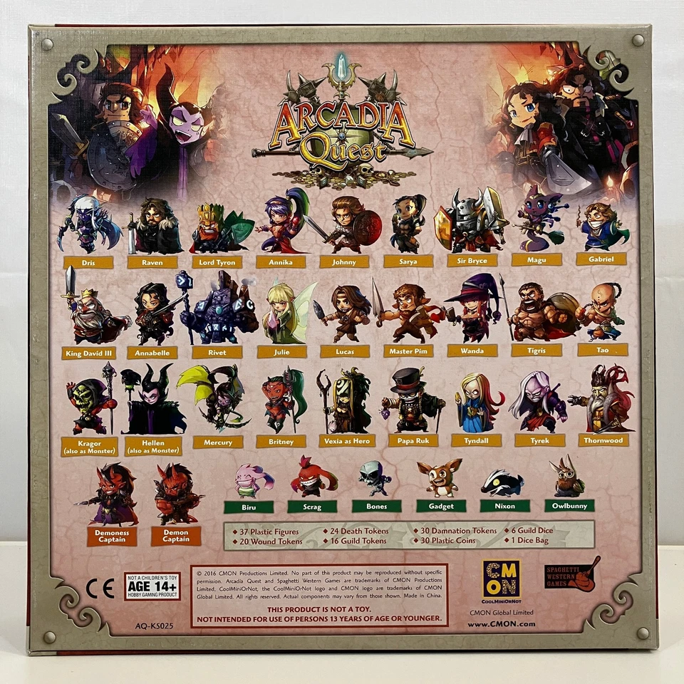 Arcadia Quest Inferno Hell of a Box Cool Mini or Not 2016 Spaghetti Western Game Foto 2 de 4