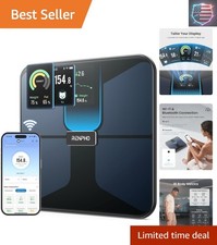 Scale with BMI, Body Fat, Muscle Mass, Smart Scale for Body Weight, Wi-Fi  B...