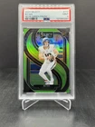2024 Panini Select Bo Nix RC Rookie Premier Level Neon Green 46/49 PSA 9 #117
