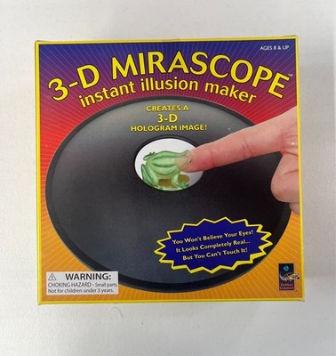 3D MIRASCOPE Instant Optical Illusion HOLOGRAM Image Maker Magic Science Toy NEW
