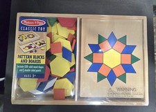 Melissa And Doug Pattern Blocks and Boards Classic Toy 29
