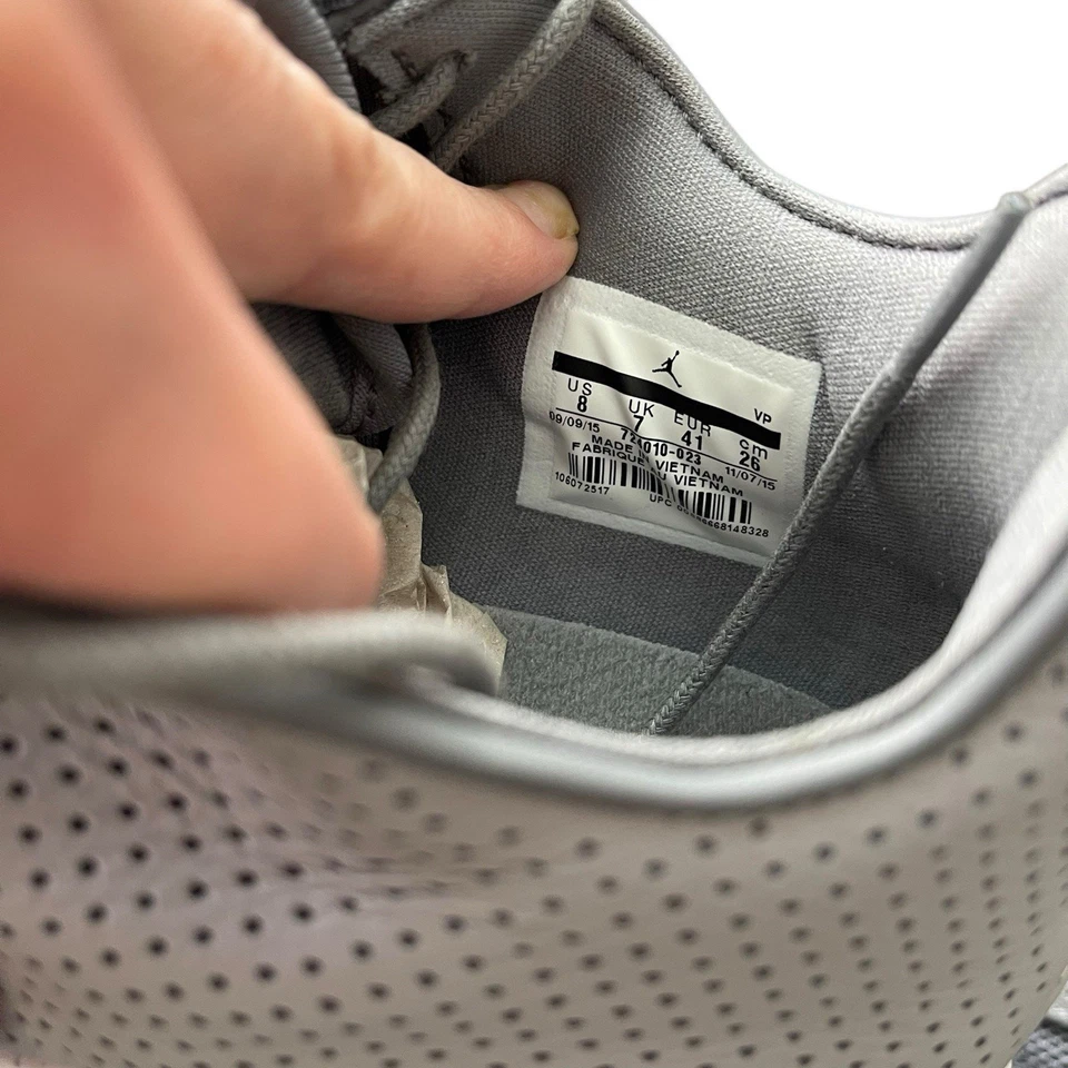 Nike Jordan Hombres 8 Eclipse Tenis Cool Gris Lobo Blanco 724010-023 NUEVO EN CAJA Foto 3 de 4