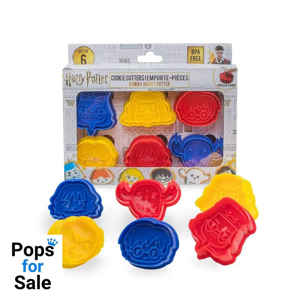 Harry Potter cortador de galletas / sello de galletas 6-Pack Kawaii