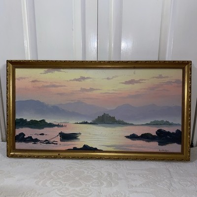 Original Ölgemälde von B.J.Phillips auf Leinwand. Signiert und gerahmt. 35 x 66 cm