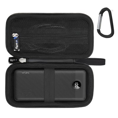 worfty Case for VRURC VEGER charmast Portable Power Bank Black
