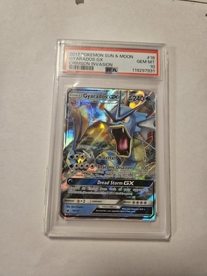 Pokémon Gyarados GX 18/111 Full Art Ultra Rare Crimson Invasion