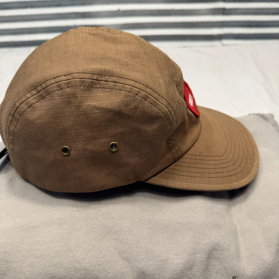 Sombrero Obey Gorra Correa Trasera Marrón Rojo Campamento 5 Paneles Parche Ripstop Ropa de Calle Para Hombres Foto 3 de 4
