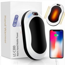 Hand Warmers 10000mAh Rechargeable Hand Warmer 3 Levels Electric Pocket USB UK