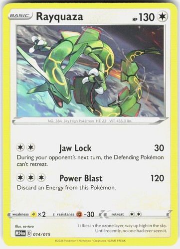 Rayquaza 014/015 Promo McDonald's Promos 2024 Pokemon Lightly Played