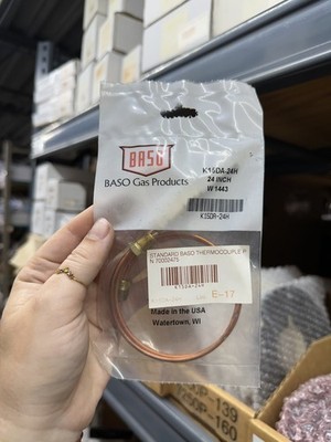 K15DA-24H | K15DS-24H | BASO Gas Products 24'' Thermocouple, Screw-In