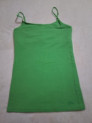 Aeropostale Y2K Green My Favorite Cami Tank Top With Shelf Bra Size M Stretch Jr