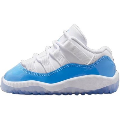 Jordan Air Jordan 11 Low top Toddler Shoes White Blue Infant And FV5120-100