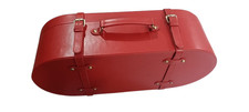 vintage leather box case red leather box