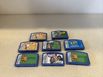 Lot of 8 Leap Frog Leapster Learning Game, Plus more  Cartridges