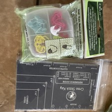 2 Cloth Stitch Items Key And Clover Quick Locking Stitch Marker Set