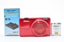Nikon COOLPIX S6500 Red /3056 From Japan