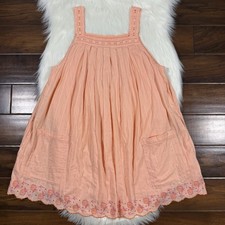 Free People Women's Size Medium Spring Melon Latecia Embroidered Mini Dress