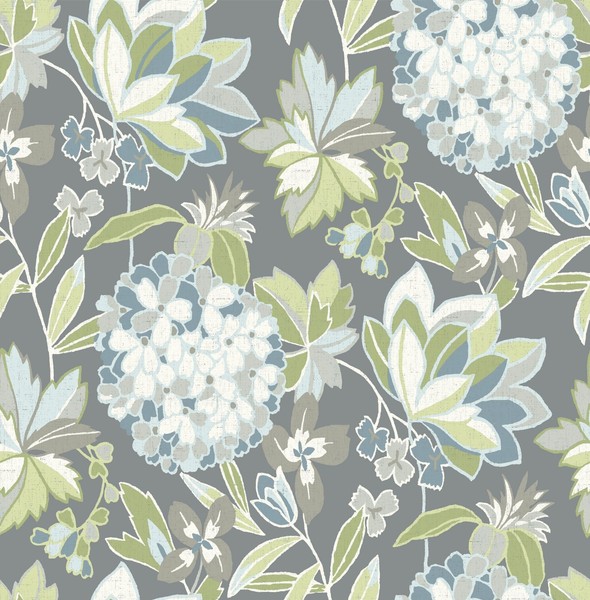 Fd27227_Harmony Floral Dichte Graue GrüNe Fine Decor Tapete-image