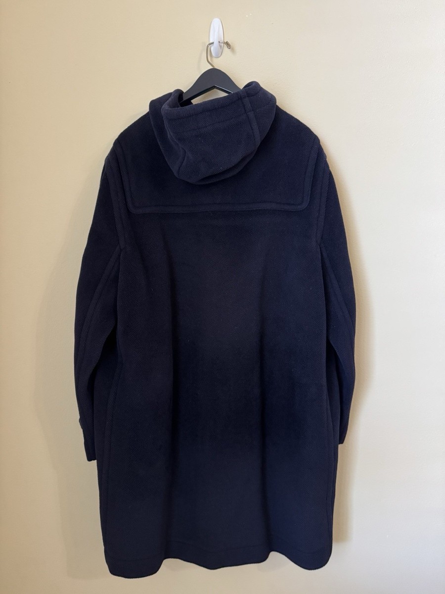 Sulka 100% Wool Toggle Coat Jacket Navy Blue 52 | eBay