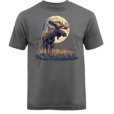 Majestic Moose Moonlight Wilderness Wildlife Nature Outdoor T-shirt
