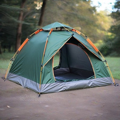 3-4 Personen Pop-Up Zelt Wurfzelt Camping Wasserdicht Trekkingzelt Familienzelt-
