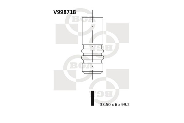 BGA Einlassventil V998718 FüR Polo 6E1 Ibiza 6N1 6N2 Lupo Classic Seat 6V2 VW 3-image