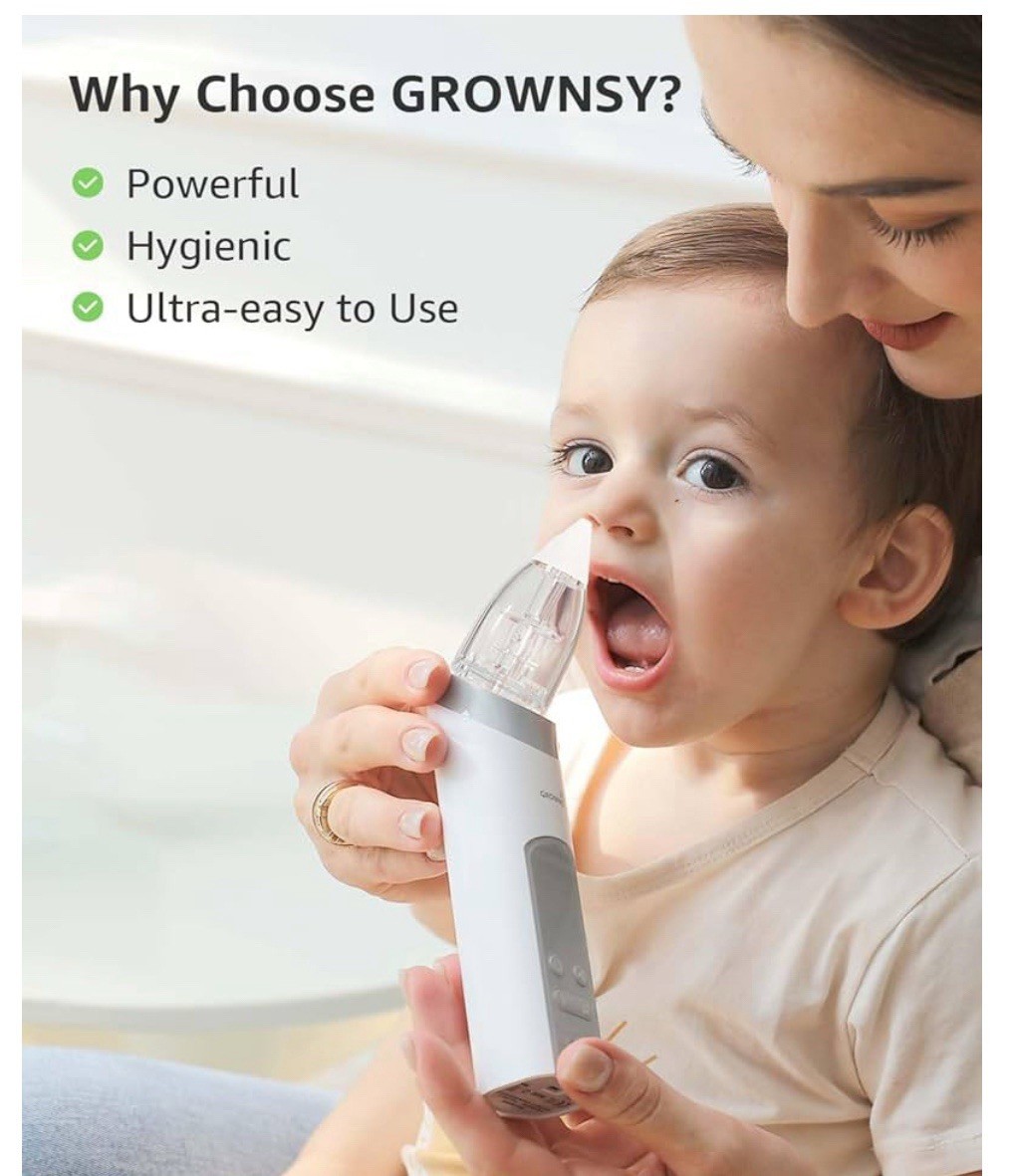 Nasal Aspirator for Baby, Electric Baby Nose Sucker with Powerful Suction Clean