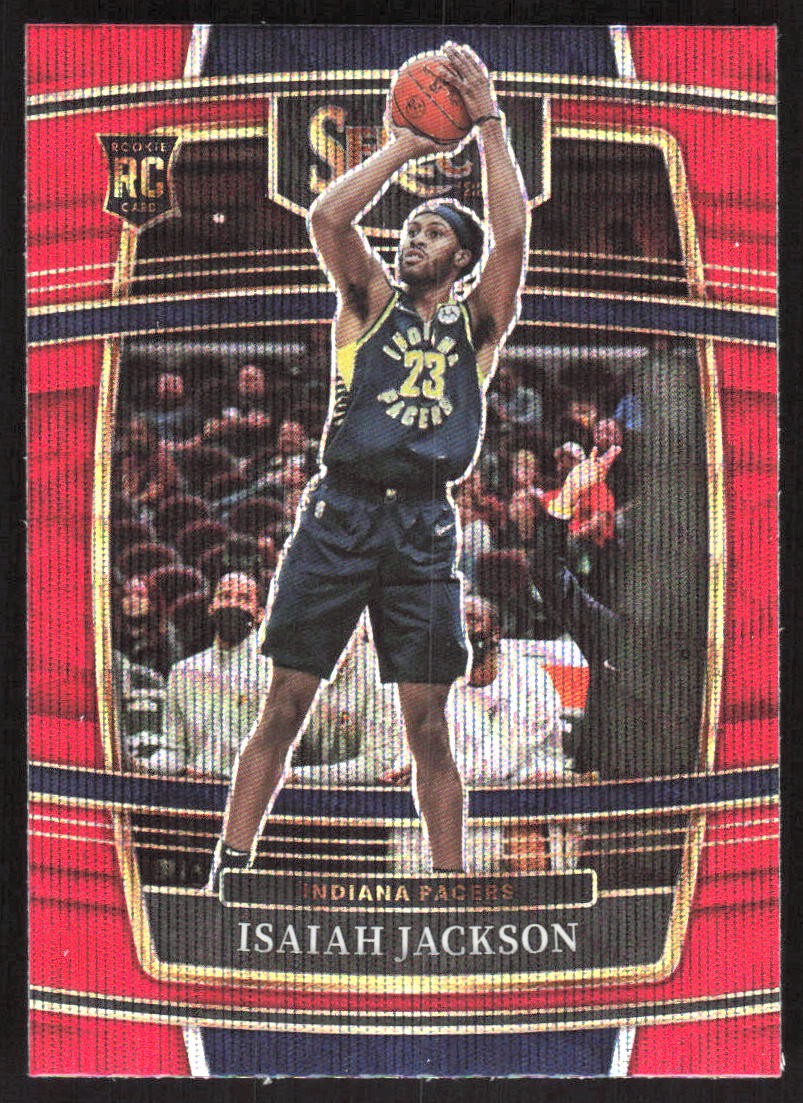 8486G 2021-22 Panini Select #55 Isaiah Jackson Red Wave Prizms