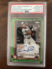2025 Topps Chrome Logo Fractor Cam Smith #RA-CAM Refractor /99 Gem Mint 10