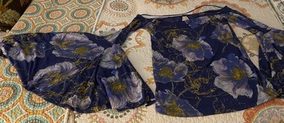 We the Free Birds of Paradise XS Extreme Bell Sleeves Off-Shoulder Top EUC