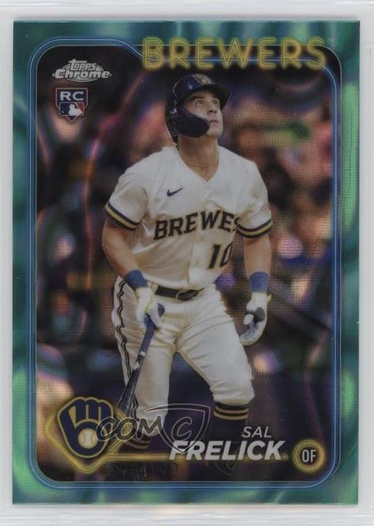2024 Topps Chrome Aqua Lava Refractor /199 Sal Frelick #39 08ho