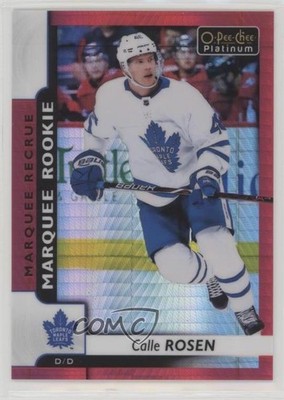 2017-18 O-Pee-Chee Platinum Marquee Rookies Red Prism Calle Rosen Rookie RC 0c2