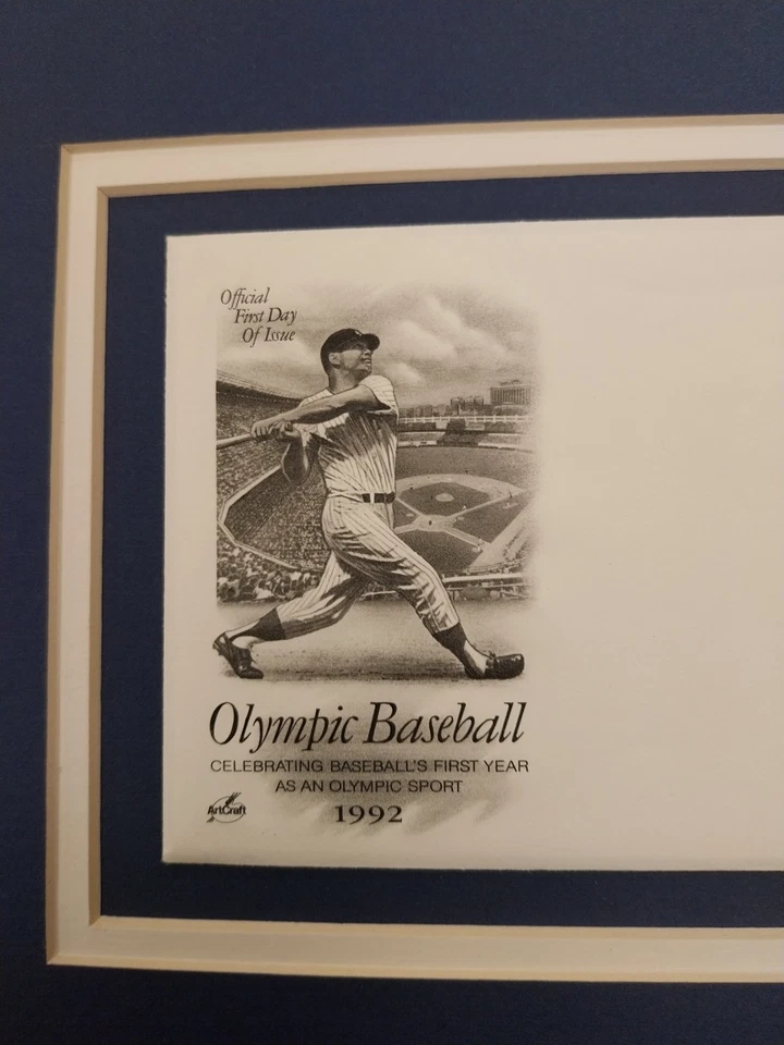 First Day of Issue USPS Post Office Envelope 1992 Olympics Baseball $.29 Stamp - Image 4 of 4