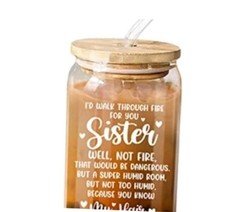 Gifts For Sister - Unique Birthday Present For Soul Sister through fire white