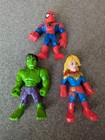 Paquete de 10" Marvel Super Héroes Hulk Spiderman Capitán Marvel Hasbro Playskool