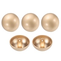 5 StüCk MetallknöPfe Zum NäHen,Rund,23Mm,Einzelloch,Zum Basteln,Diy,Goldfarben