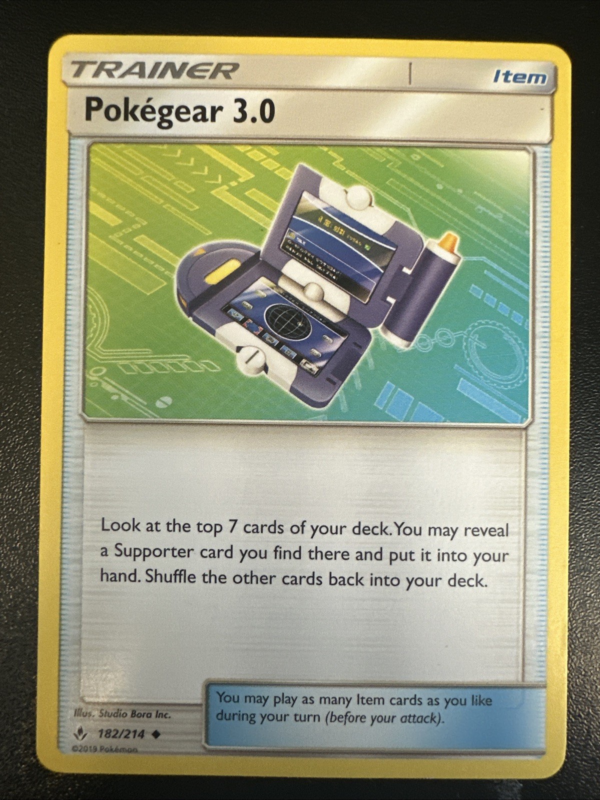 Pokegear 3.0 182/214 Sm-Unbroken Bonds Regular