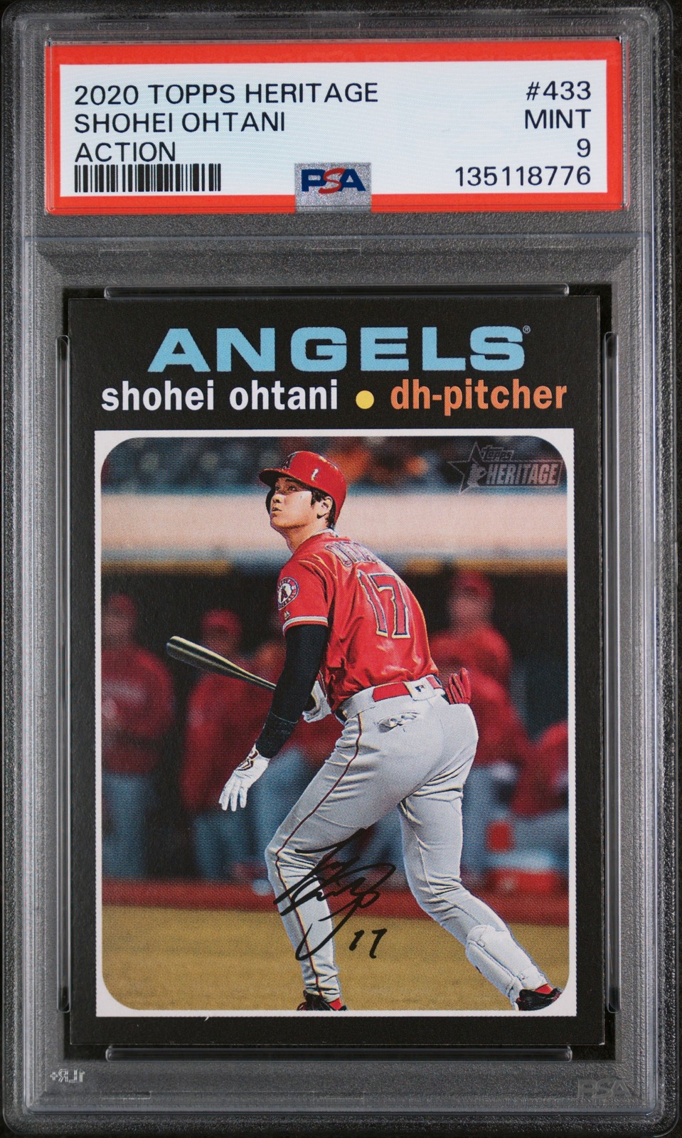 2020 Topps Topps Heritage #433 Shohei Ohtani Action front