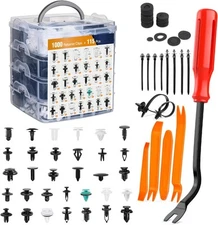 GOOACC 1115Pcs Car Push Retainer Clips & One Size, Clips+ Remover 