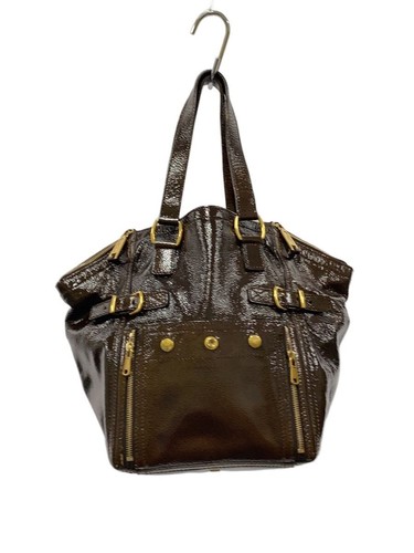 Yves Saint Laurent Rive Gauche Leather Handbag Brown