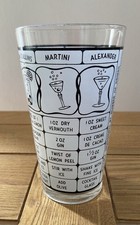 Vintage Frosted Cocktail Mixing Glass