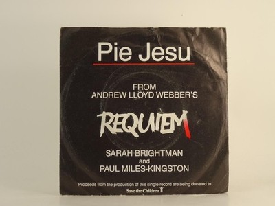 ANDREW LLOYD WEBBER PIE JESU (82) 2 Track 7'' Single including Picture Sleeve EMI